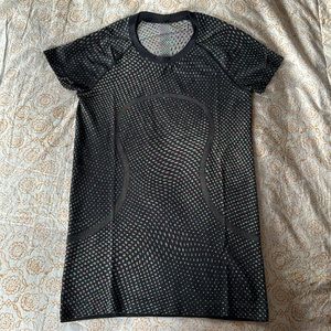 Lululemon Swiftly Tech Short Sleeve 2.0 tee grid warp black neon multi size 6